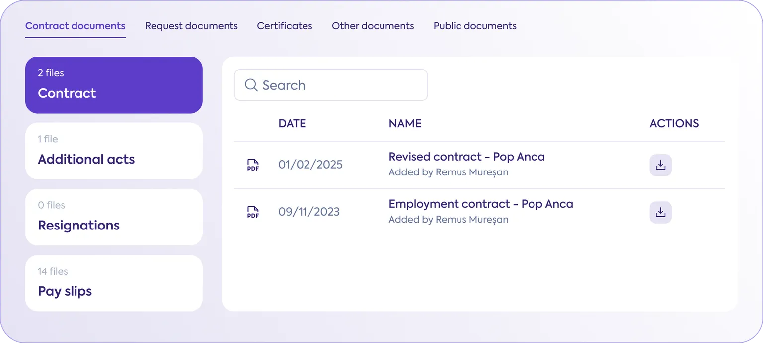 Papervee - Contract Module
