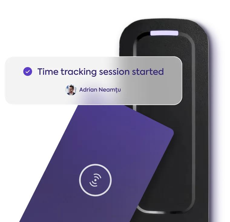 Representative image of the access control time tracking provided by Papervee.