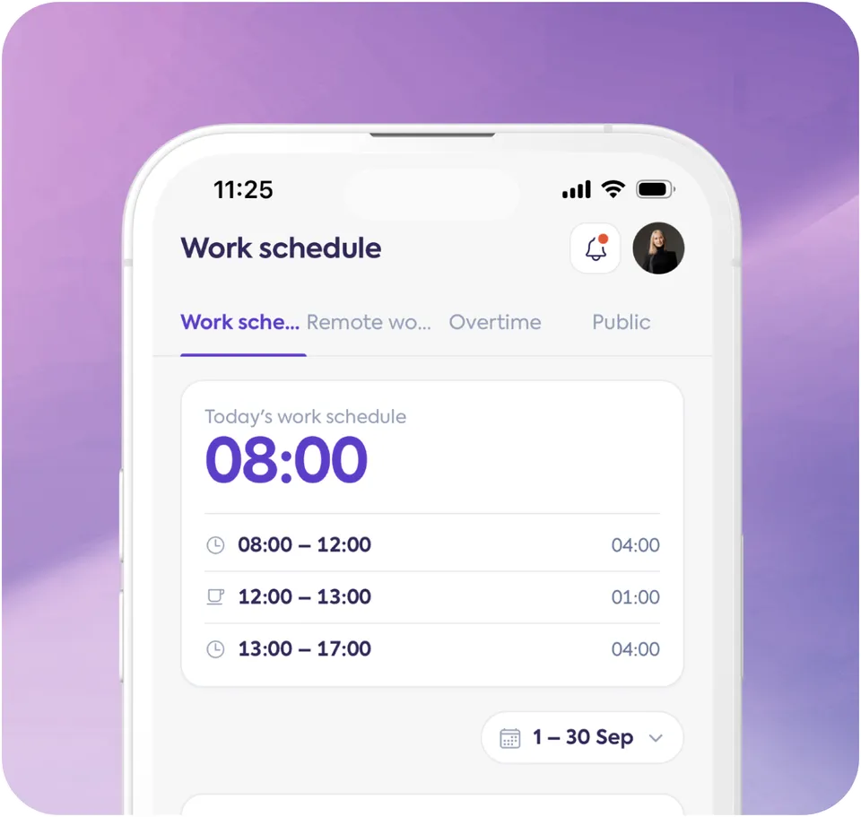 Papervee - Work schedule