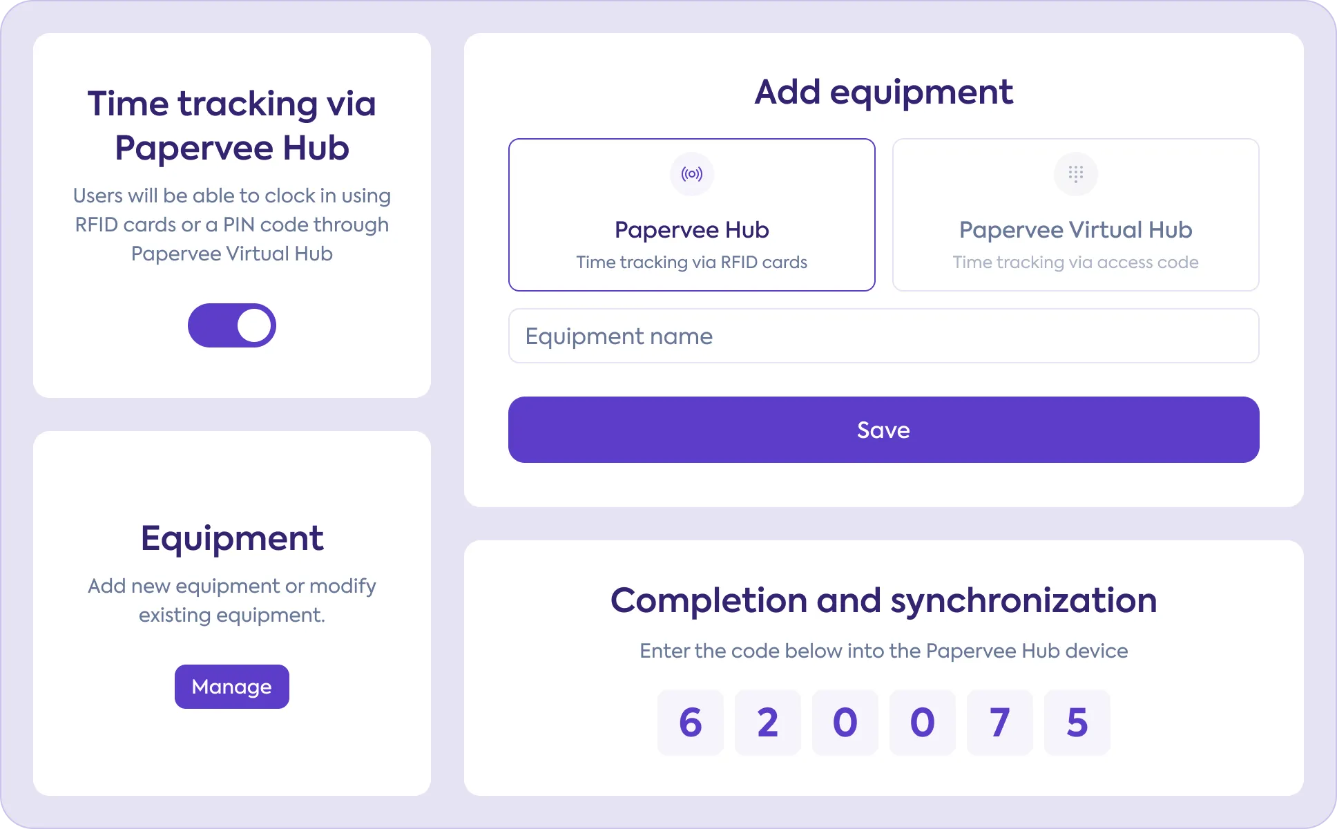 Papervee - Hub - Instructions